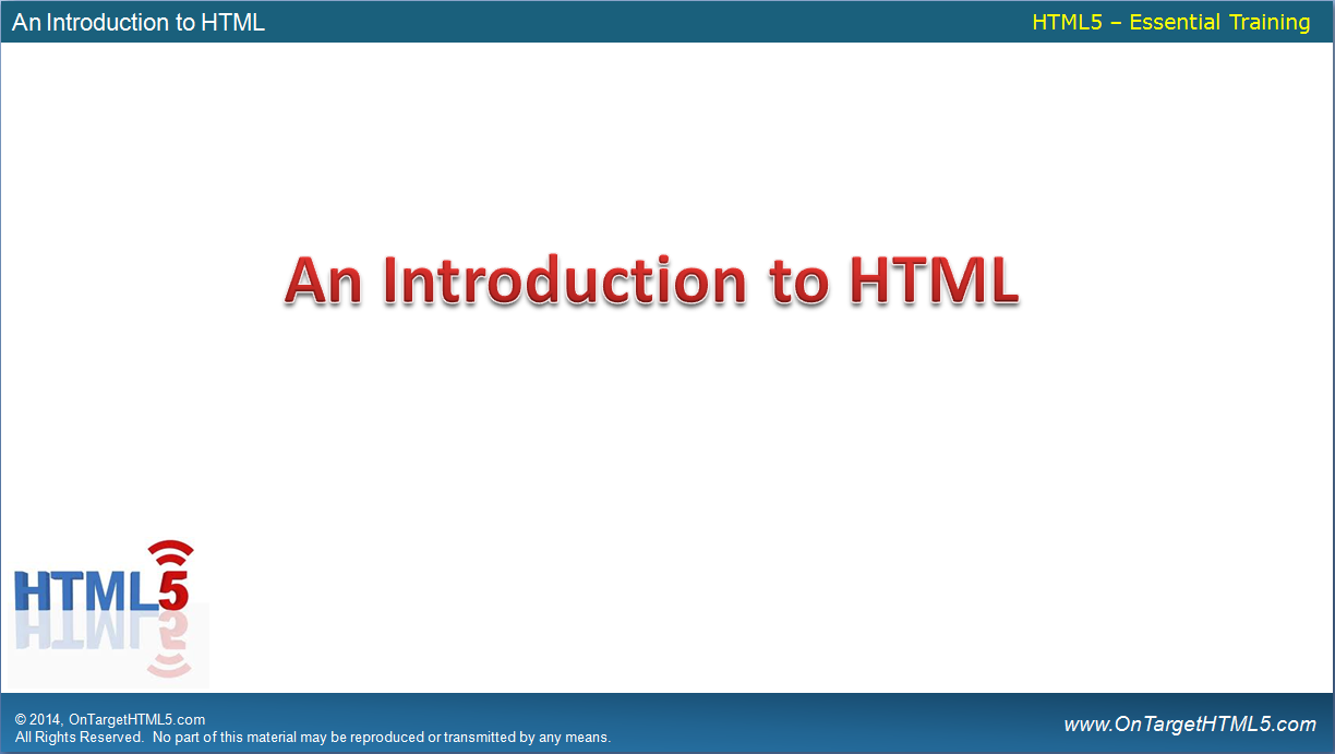 OnTargetHTML5 Most Popular Tutorial Image